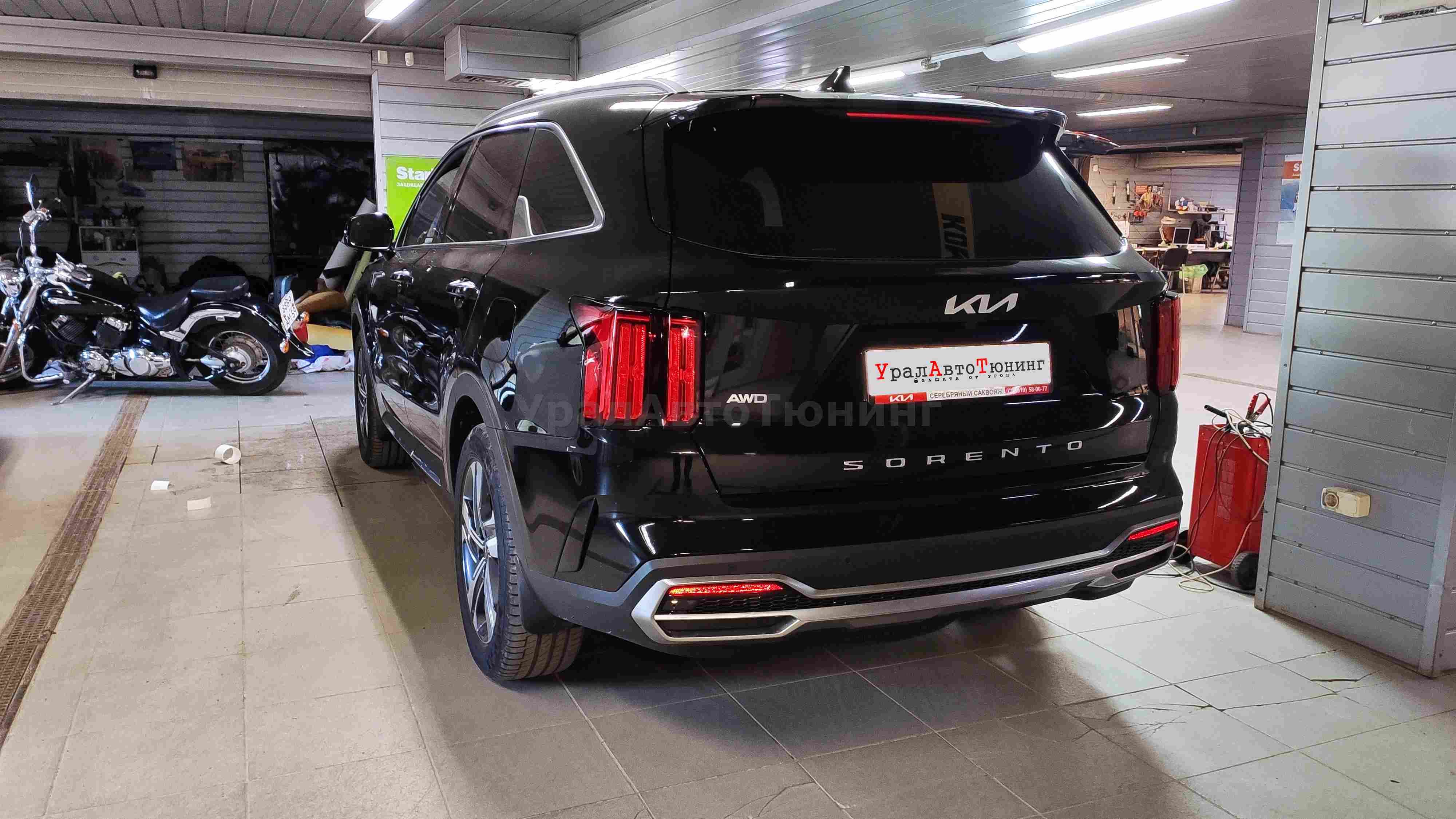 Оклейка антигравийной пленкой KIA Sorento