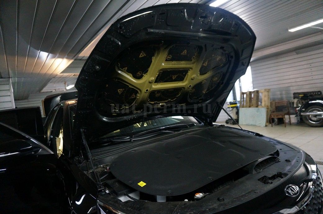 KIA Optima - шумоизоляция капота