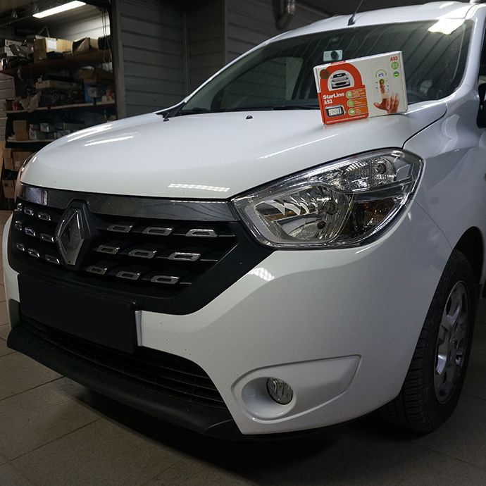Renault Dokker - Установка автосигнализации StarLine A93