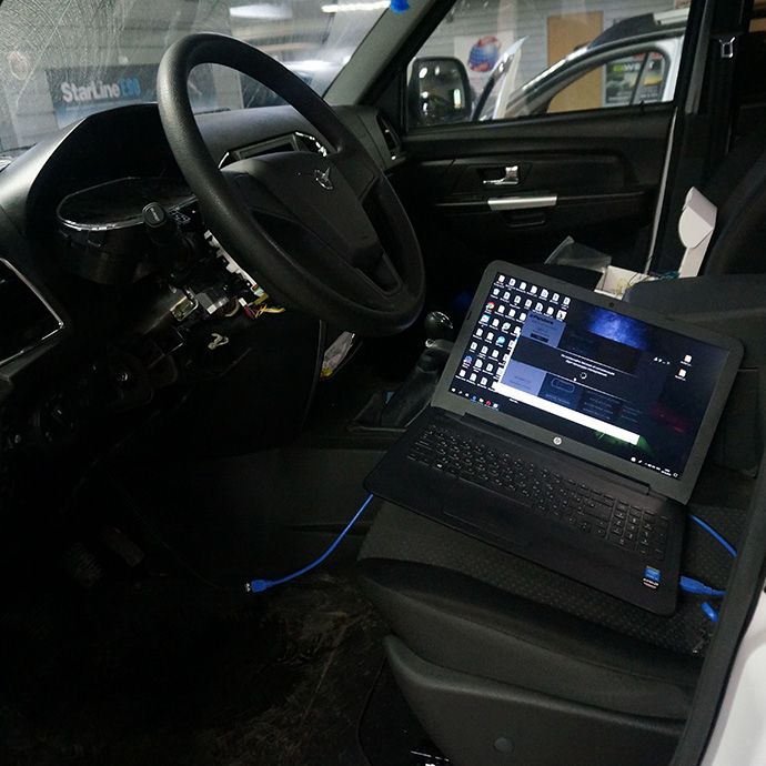 УАЗ Patriot - установка автосигнализации Pandora DX-50S