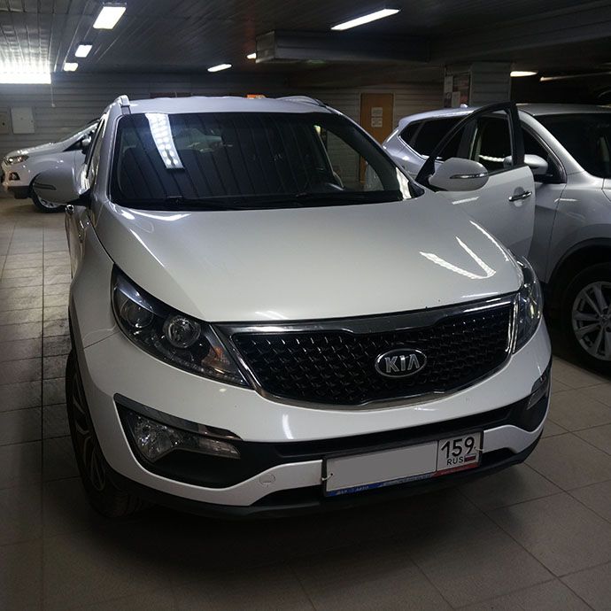 Kia Sportage - Установка блокиратора рулевого вала