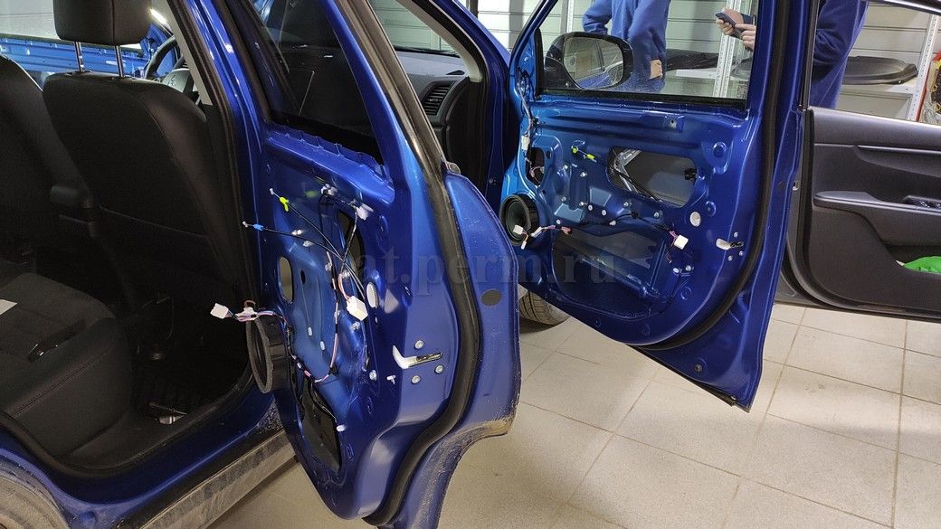 Шумоизоляция дверей Mitsubishi ASX