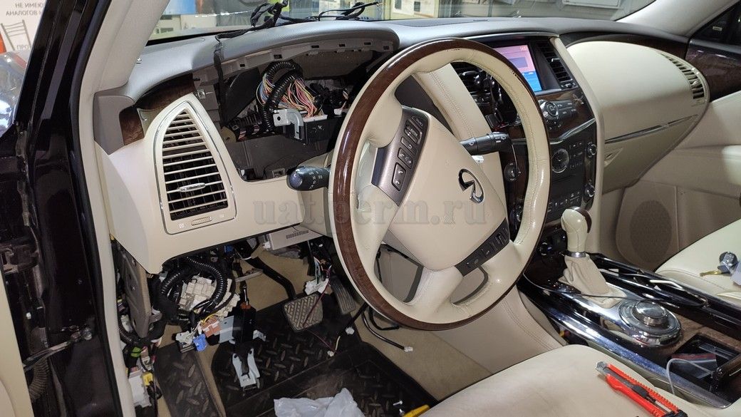 Установка автосигнализации StarLine S96 на Infiniti QX56