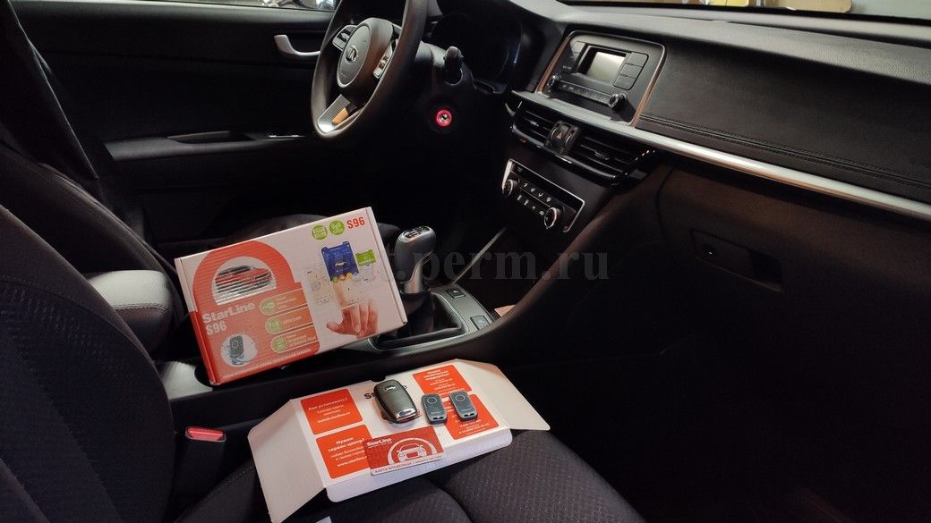 Установка автосигнализации StarLine S96 на KIA Optima