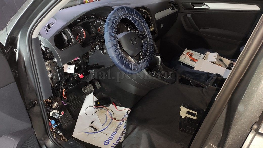 Установка автосигнализации StarLine S96 на VW Tiguan