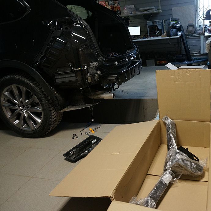 Mazda CX-9 - установка фаркопа