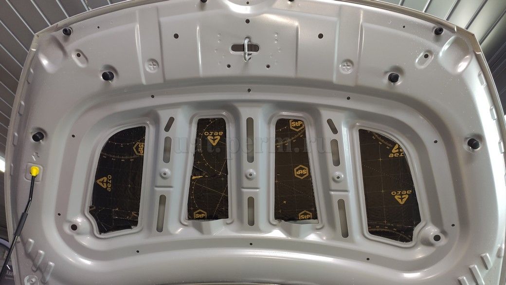 KIA RIO X - шумоизоляция капота