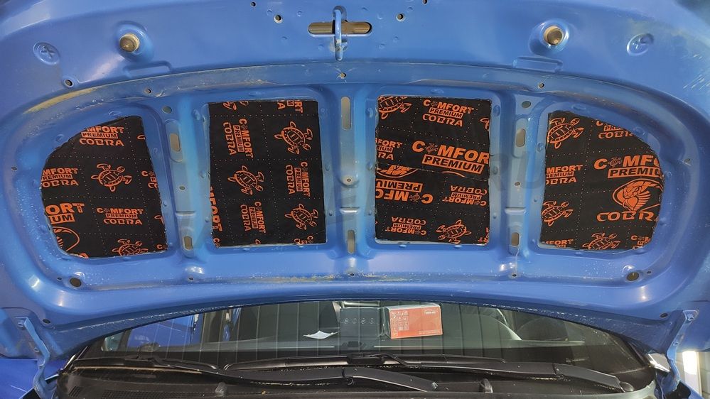 Шумоизоляция капота Hyundai Creta