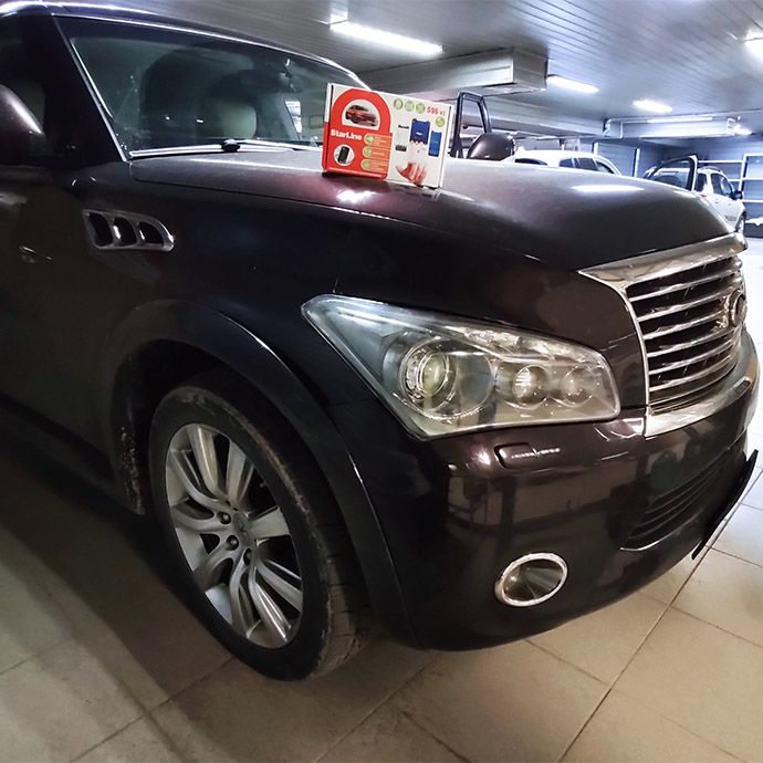 Установка автосигнализации StarLine S96 v2 на Infiniti QX56