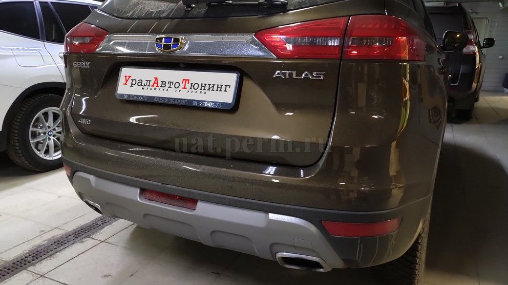 Geely Atlas - установка автосигнализации StarLine A93