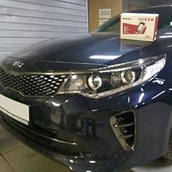 Установка автосигнализации StarLine A93 и тонировка KIA Optima