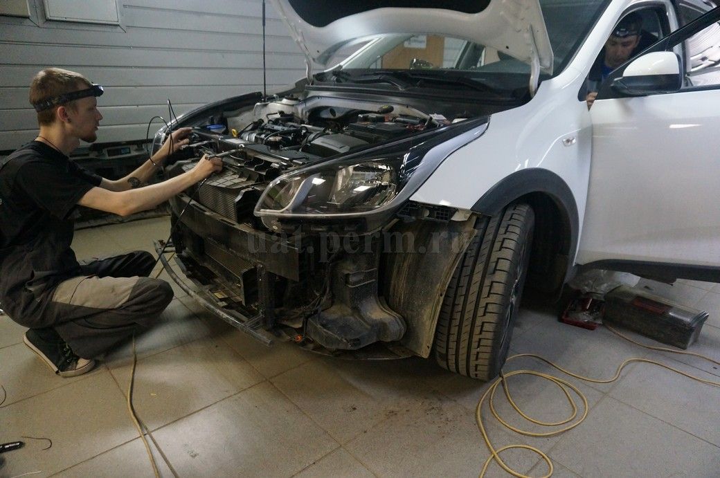 Kia Rio X-Line - установка охранного комплекса