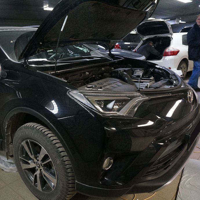 Toyota Rav-4 - Установка охранного комплекса