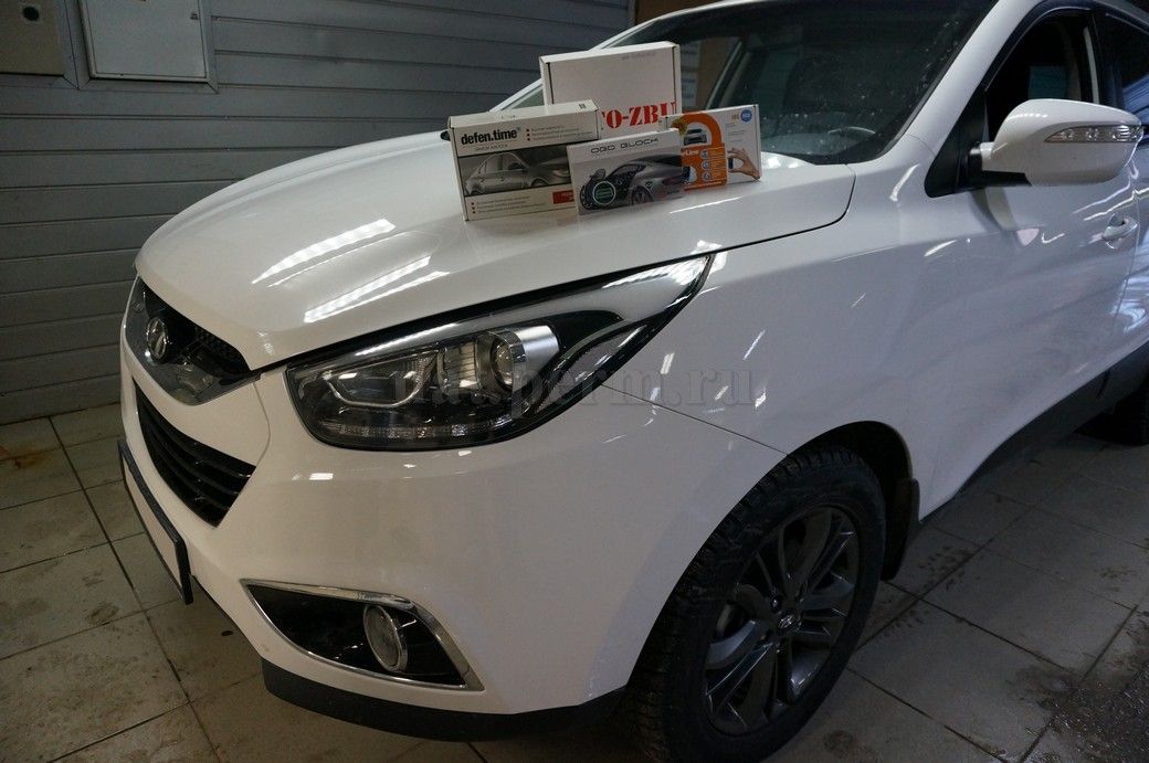 Установка охранного комплекса на Hyundai ix35