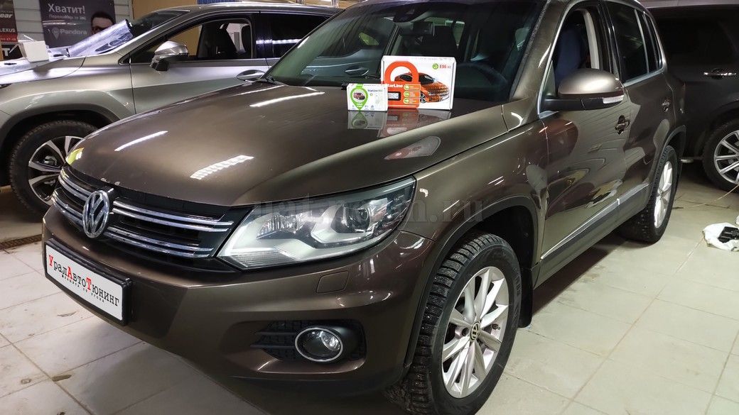 VW Tiguan - установка автосигнализации StarLine E96 v2 BT
