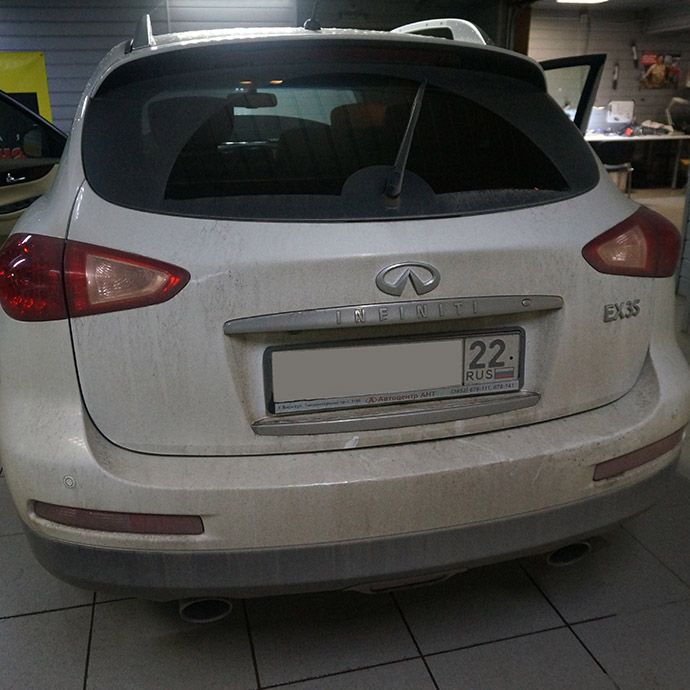 Infiniti EX35 - Установка автосигнализации Pandect X-1800BT