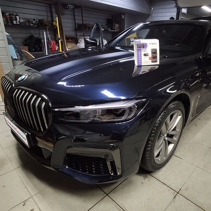 Установка автосигнализации Pandect X-1800BT на BMW 730d