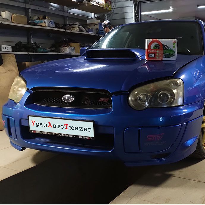 Установка автосигнализации StarLine E96 на Subaru Impreza