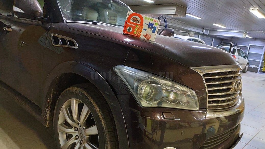 Установка автосигнализации StarLine S96 на Infiniti QX56