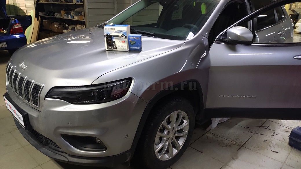 Jeep Cherokee - Установка автосигнализации Pandora DX 91 LoRa